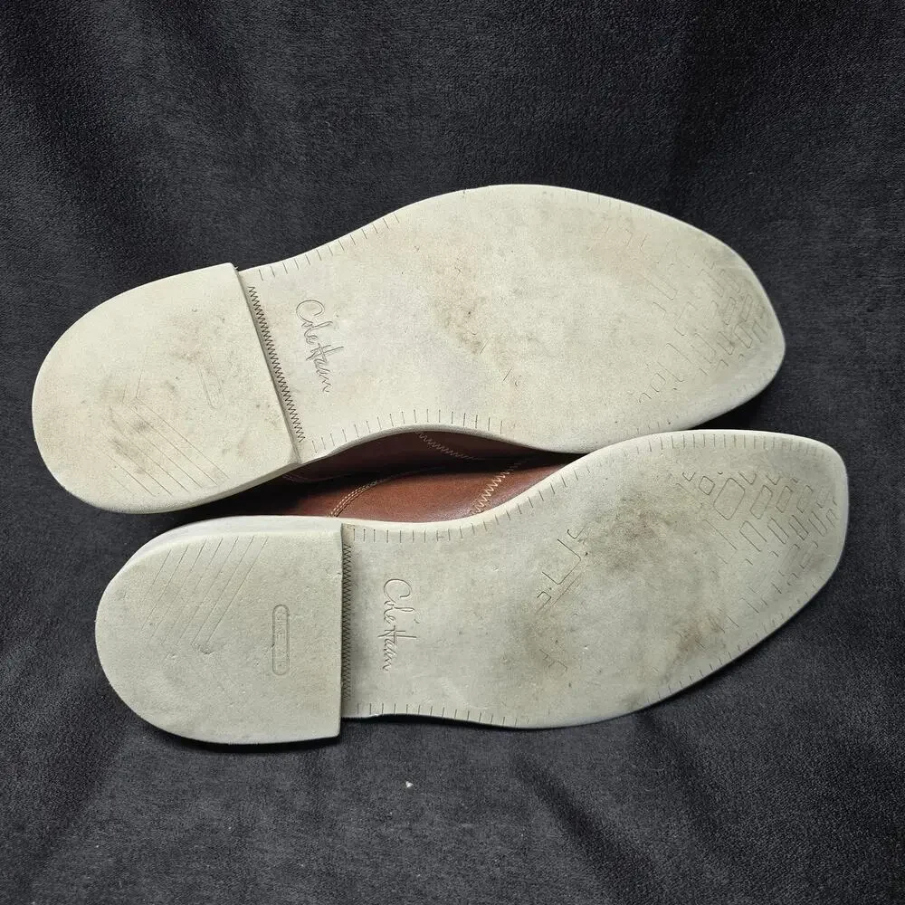 Cole Haan Brown Leather Wing Tip Brogue Oxford Dress Shoes